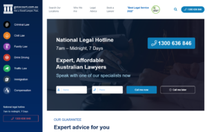 SEO Sydney Case Study on Go to Court Lawyers Useful landing page